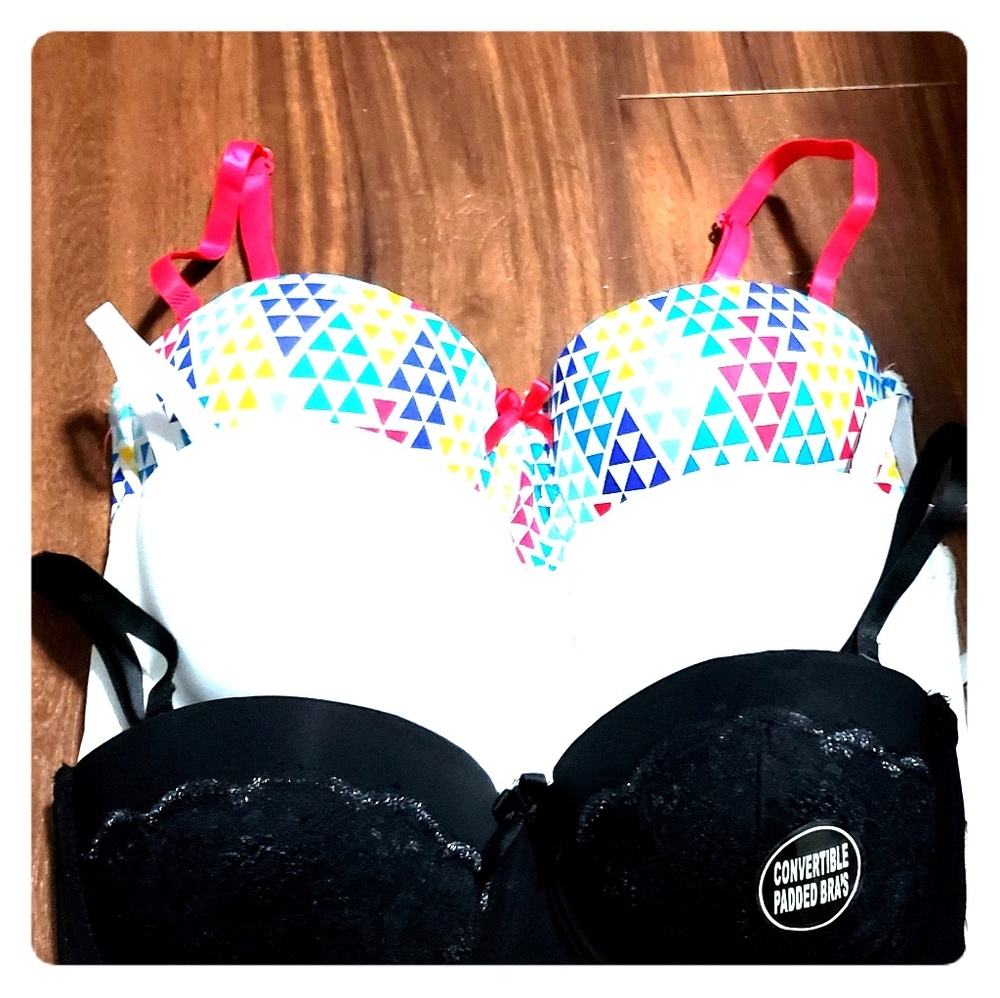 NWT 34C demi cut bra(x3)